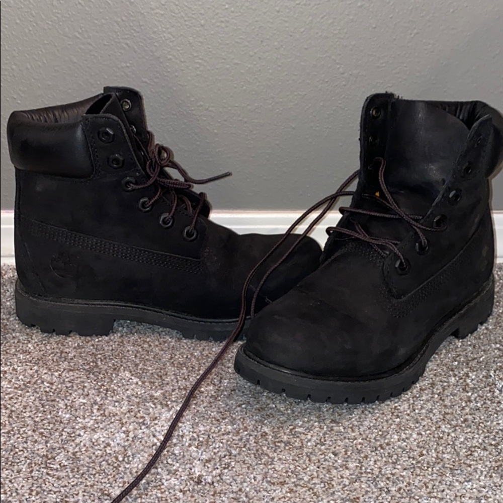 All black Timberlands